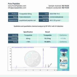 TIRZ-60 108mg Research Peptide