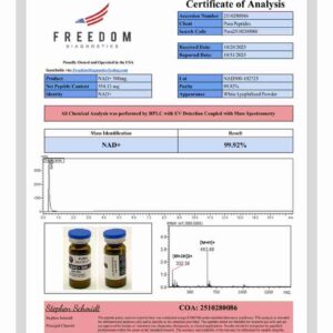 NAD+ 500mg 500mg Research Peptide