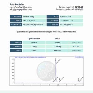 Selank 10mg Research Peptide