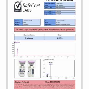 Prostamax 20mg 20mg Research Peptide